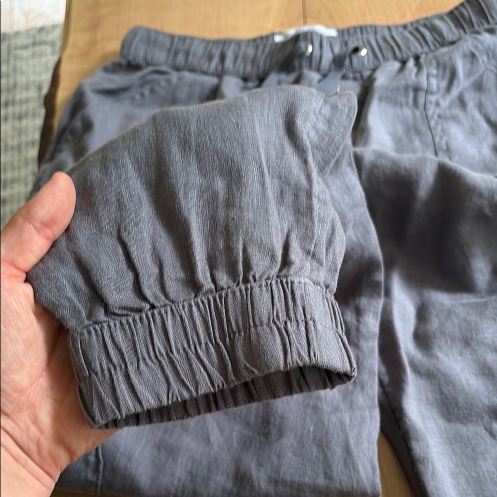 Nicole Miller Linen Jogger Pants - Picture 3 of 5